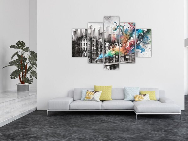 Slika - Industrijski život (150x105 cm)