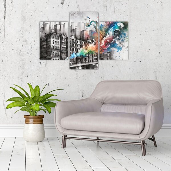 Slika - Industrijski život (90x60 cm)