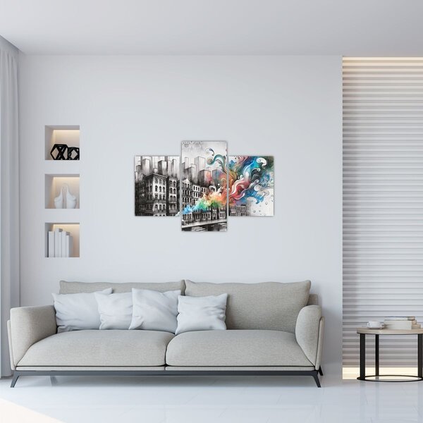 Slika - Industrijski život (90x60 cm)