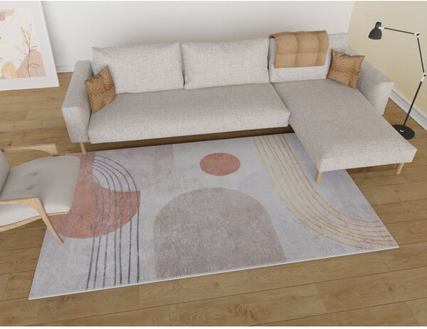 Narančasti/krem perivi tepih 80x150 cm – Vitaus