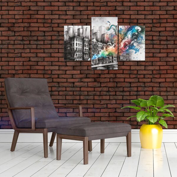 Slika - Industrijski život (90x60 cm)