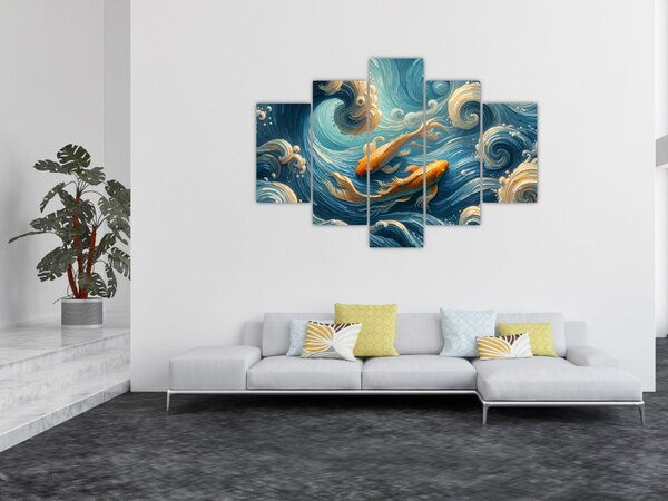 Slika - Zlatne ribe (150x105 cm)