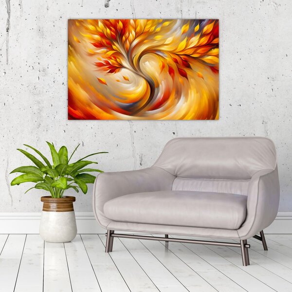 Slika - Jesensko stablo (90x60 cm)