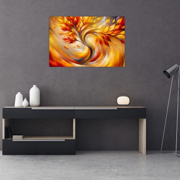 Slika - Jesensko stablo (90x60 cm)