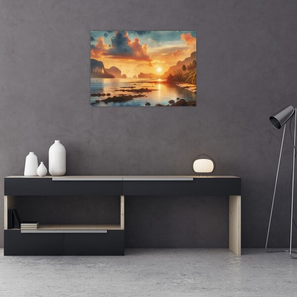 Slika - Pogled s plaže (70x50 cm)