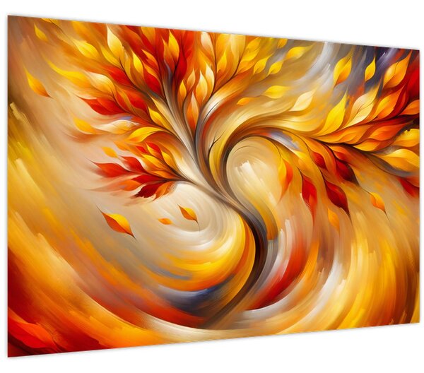 Slika - Jesensko stablo (90x60 cm)