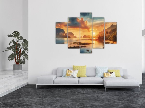 Slika - Pogled s plaže (150x105 cm)