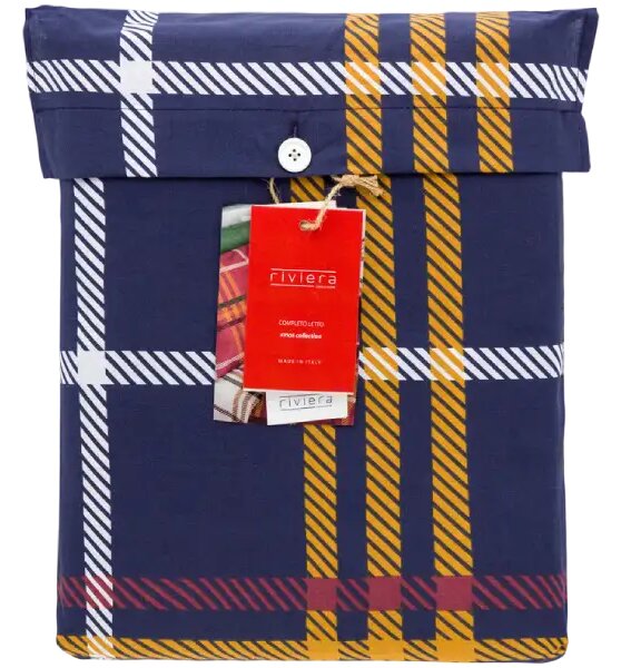 Posteljina Aspen set s navlakom - Plava, 260x200/2x60x80 cm