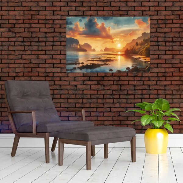 Slika - Pogled s plaže (90x60 cm)
