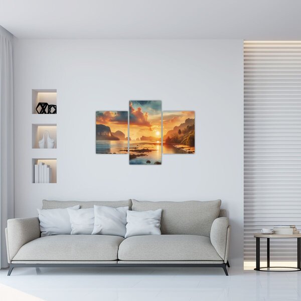 Slika - Pogled s plaže (90x60 cm)