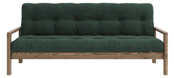 Tamno zelena sklopiva sofa 205 cm Knob – Karup Design