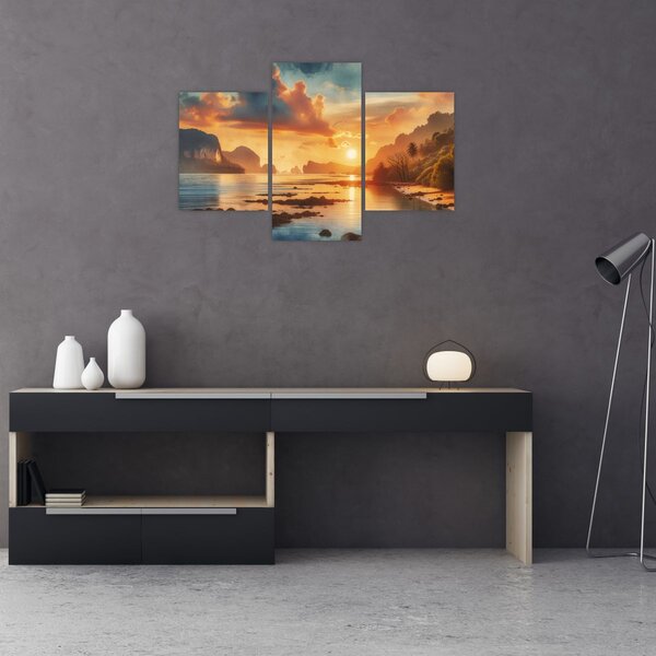 Slika - Pogled s plaže (90x60 cm)