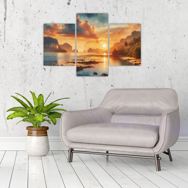 Slika - Pogled s plaže (90x60 cm)