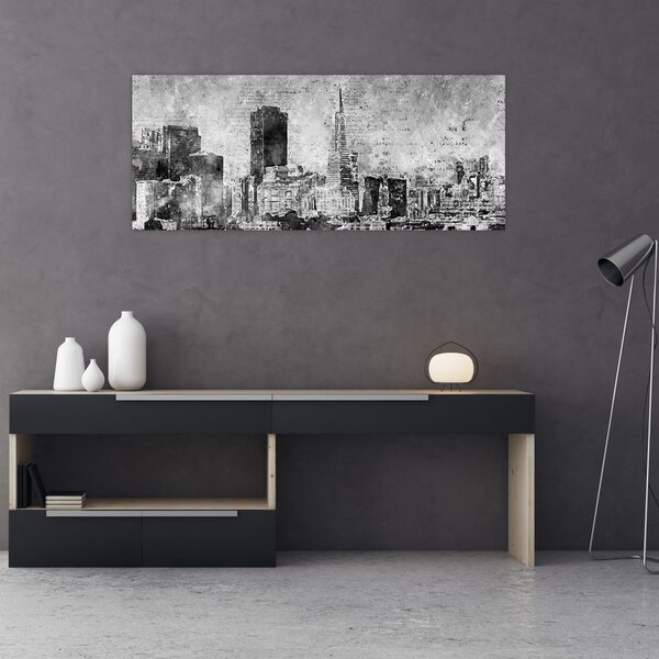 Slika - Grad umjetnosti kave (120x50 cm)