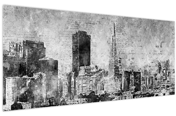 Slika - Grad umjetnosti kave (120x50 cm)