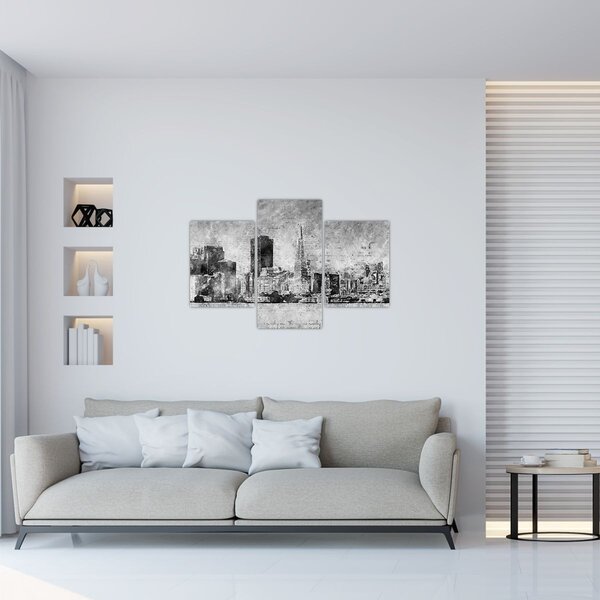 Slika - Grad umjetnosti kave (90x60 cm)