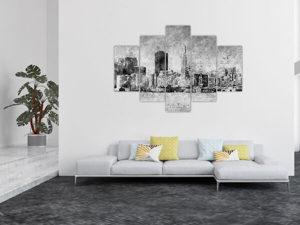 Slika - Grad umjetnosti kave (150x105 cm)
