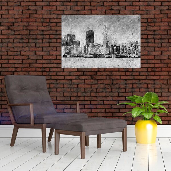 Slika - Grad umjetnosti kave (90x60 cm)