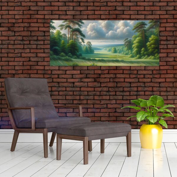 Slika - Zeleni krajolik (120x50 cm)