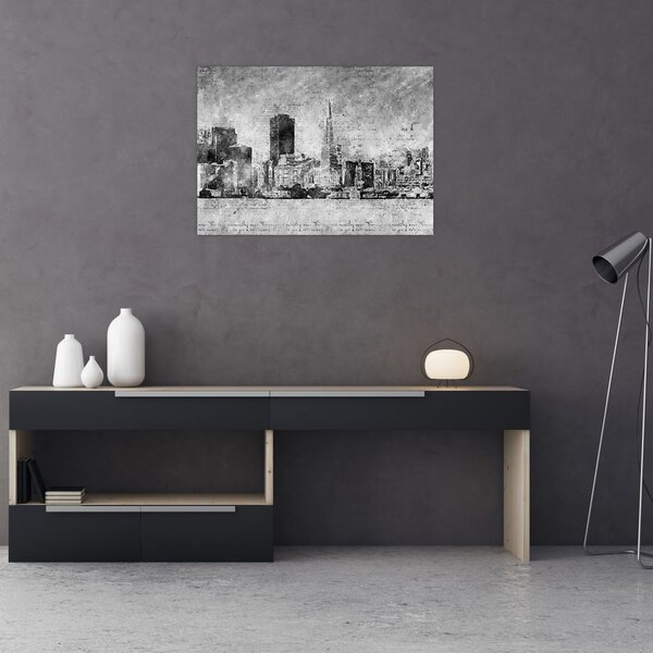 Slika - Grad umjetnosti kave (70x50 cm)