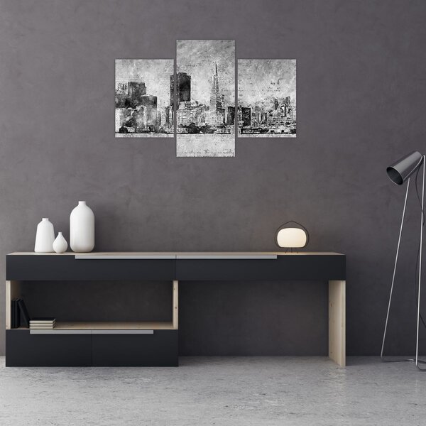 Slika - Grad umjetnosti kave (90x60 cm)