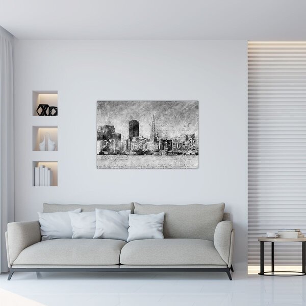 Slika - Grad umjetnosti kave (90x60 cm)
