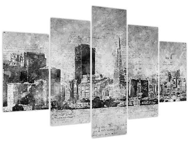 Slika - Grad umjetnosti kave (150x105 cm)