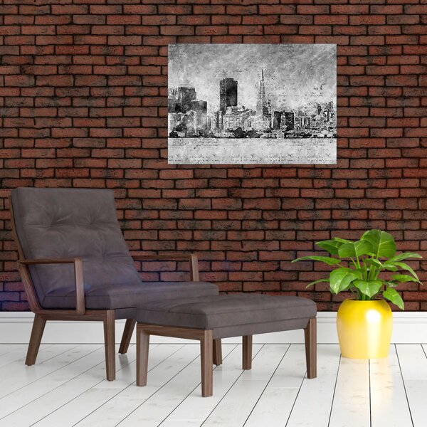 Slika - Grad umjetnosti kave (70x50 cm)