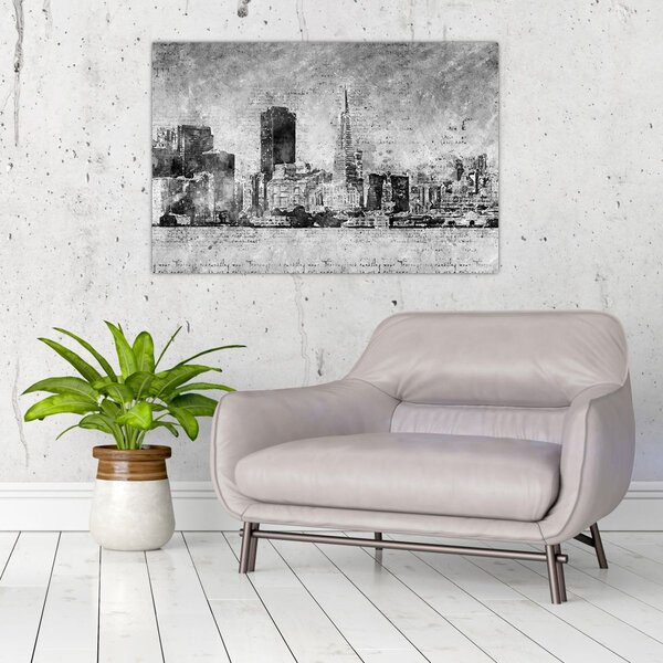 Slika - Grad umjetnosti kave (90x60 cm)