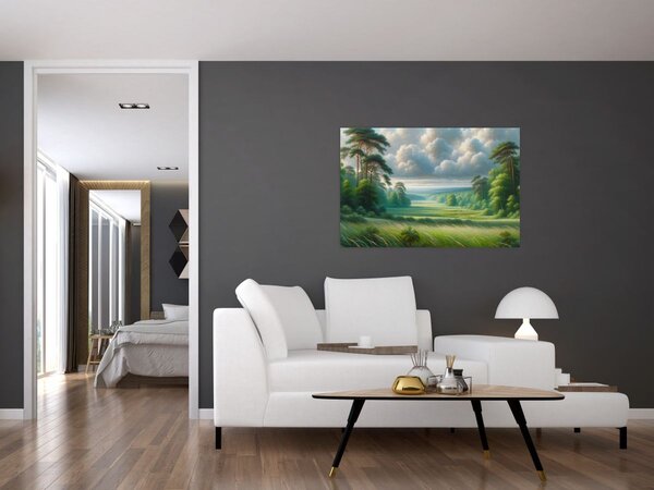 Slika - Zeleni krajolik (90x60 cm)