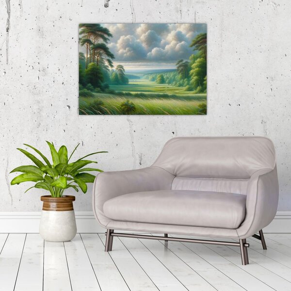 Slika - Zeleni krajolik (70x50 cm)