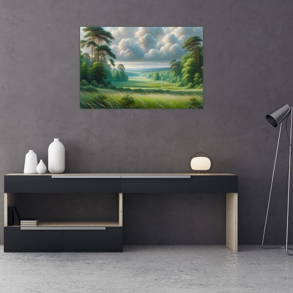 Slika - Zeleni krajolik (90x60 cm)