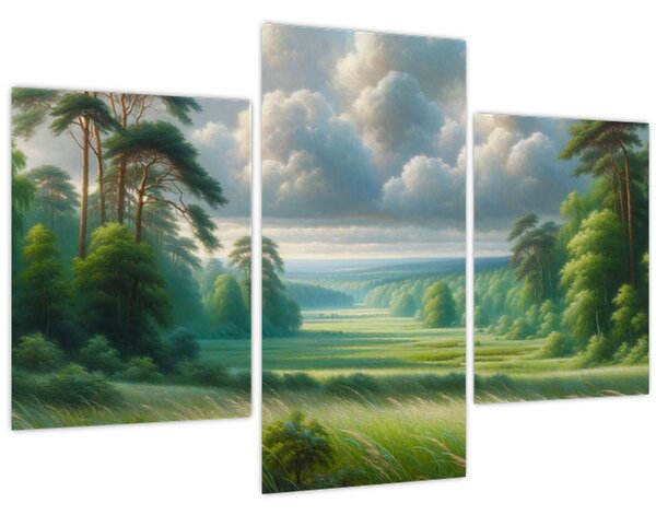 Slika - Zeleni krajolik (90x60 cm)