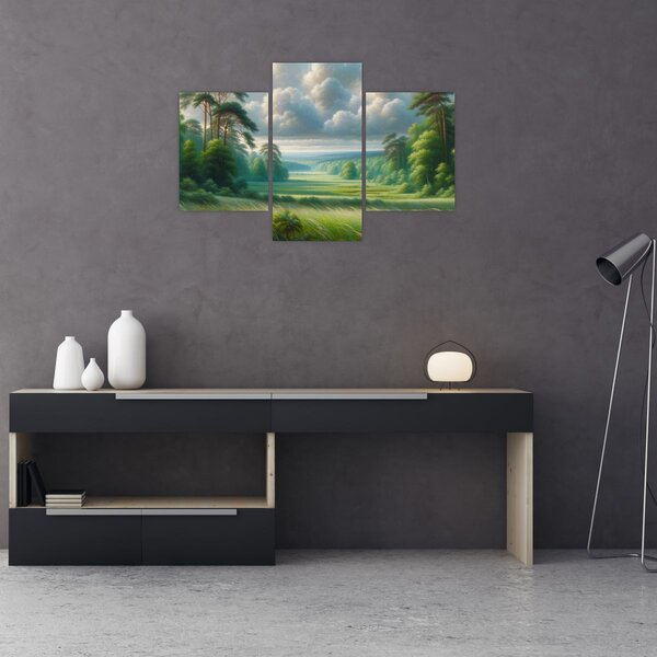 Slika - Zeleni krajolik (90x60 cm)