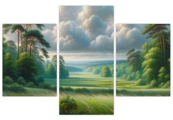 Slika - Zeleni krajolik (90x60 cm)