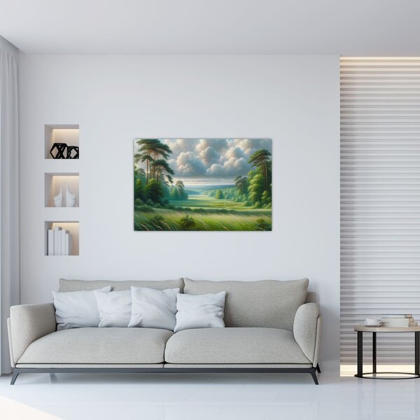 Slika - Zeleni krajolik (90x60 cm)