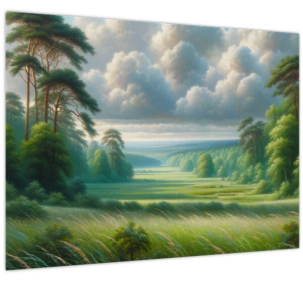 Slika - Zeleni krajolik (70x50 cm)