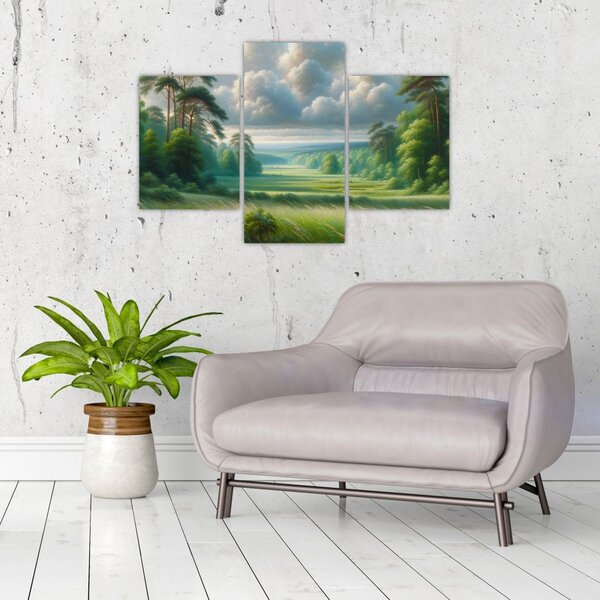 Slika - Zeleni krajolik (90x60 cm)
