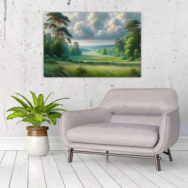 Slika - Zeleni krajolik (90x60 cm)