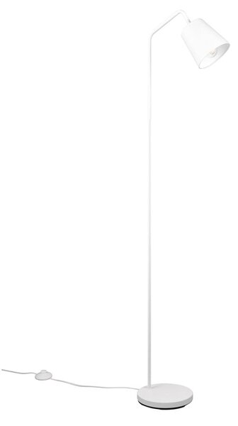 Bijela stojeća svjetiljka s tekstilnim sjenilom (visina 148 cm) Buddy – Trio