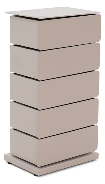 Smeđe-siva metalna komoda 37x72x26 cm Joey – Spinder Design