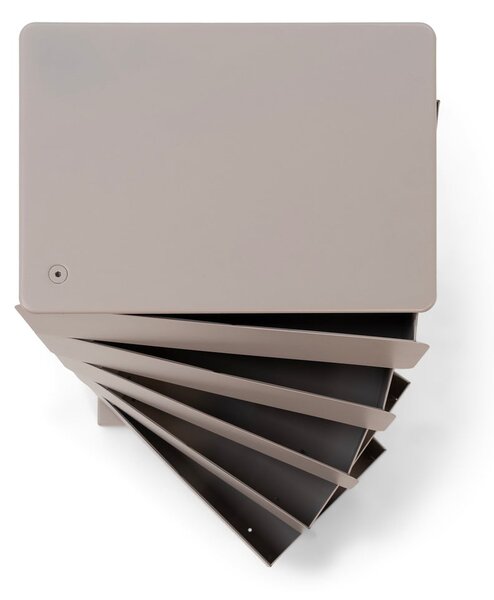 Smeđe-siva metalna komoda 37x72x26 cm Joey – Spinder Design