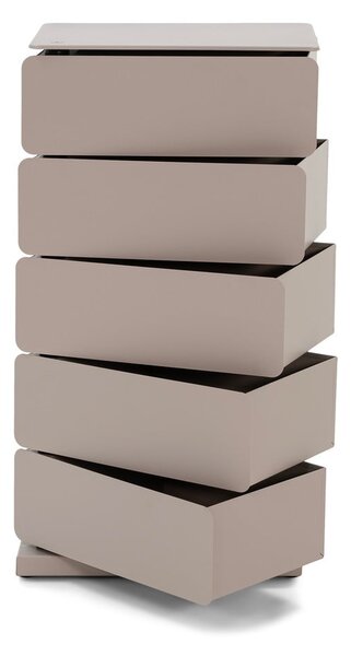 Smeđe-siva metalna komoda 37x72x26 cm Joey – Spinder Design