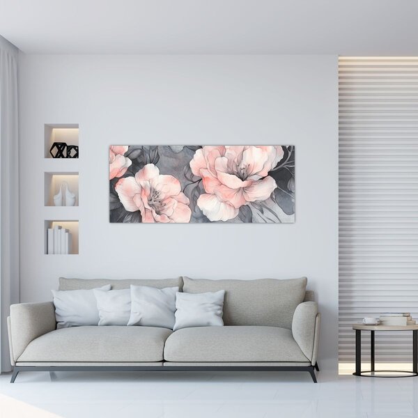 Slika - Skica cvjetova (120x50 cm)