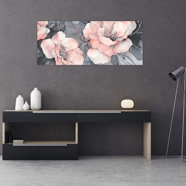 Slika - Skica cvjetova (120x50 cm)