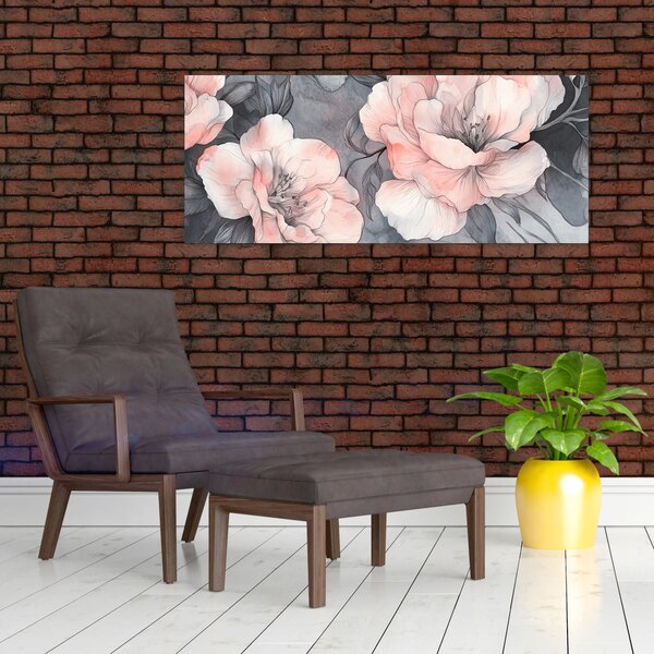 Slika - Skica cvjetova (120x50 cm)