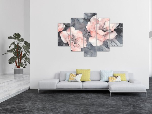 Slika - Skica cvjetova (150x105 cm)