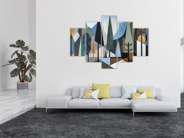 Slika - Prirodna geometrijska apstrakcija II. (150x105 cm)