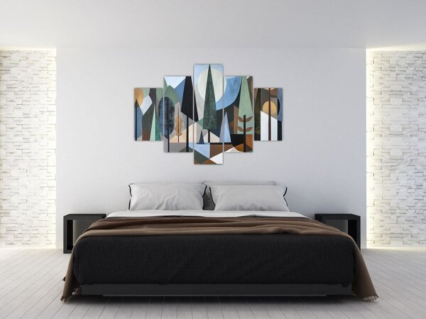 Slika - Prirodna geometrijska apstrakcija II. (150x105 cm)