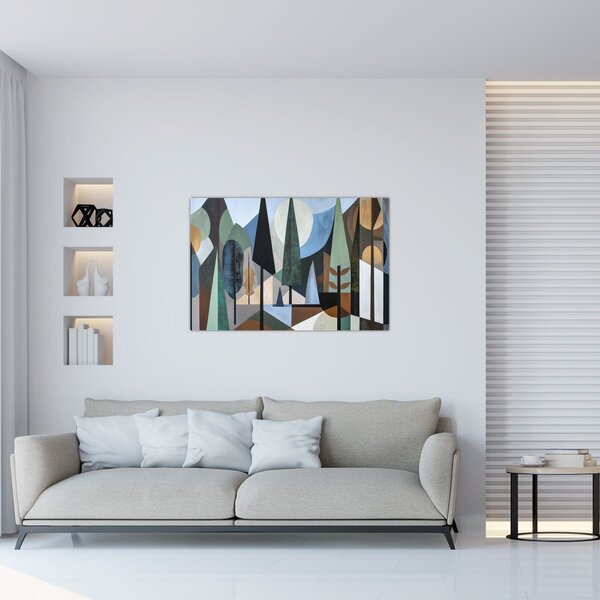 Slika - Prirodna geometrijska apstrakcija II. (90x60 cm)